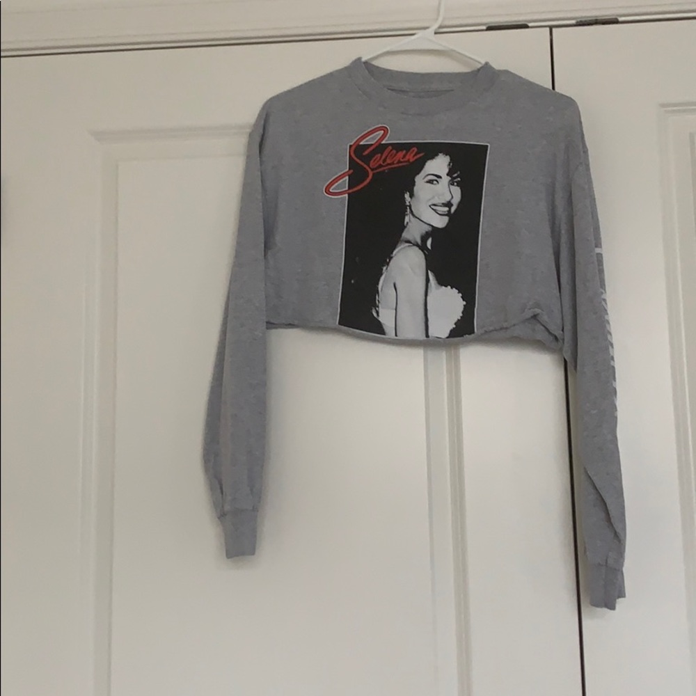 Grey Selena Crop top